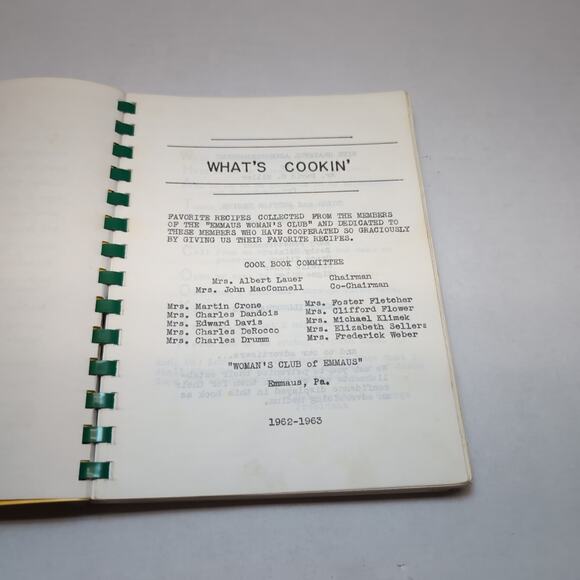What's Cookin With The Emmaus Woman's Club Community Cookbook Pennsylvania - Picture 8 of 10
